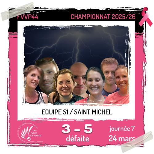 Rencontre J7 de la S1 : Vigneux contre Saint Michel (défaite)